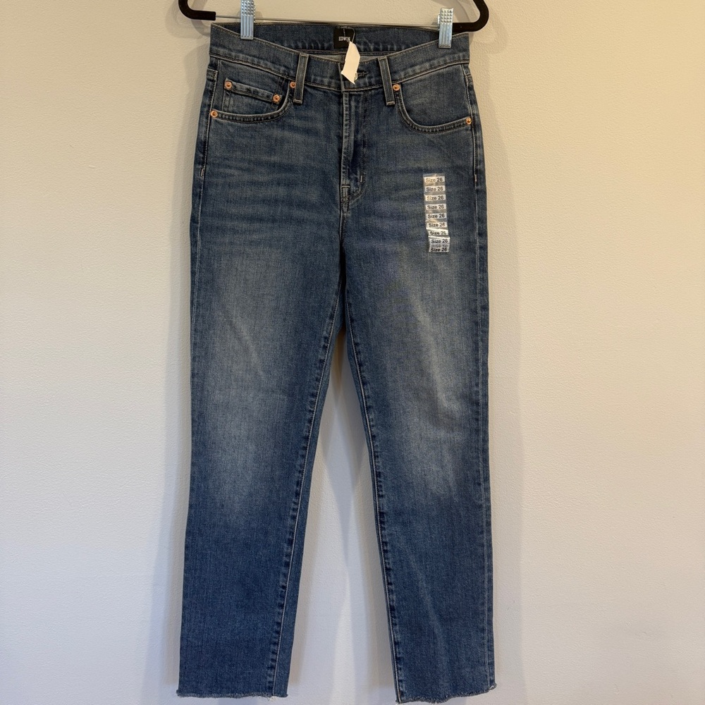 Edwin Mid Rise Crop Slim Straight Jean - Bree Style Hush Color